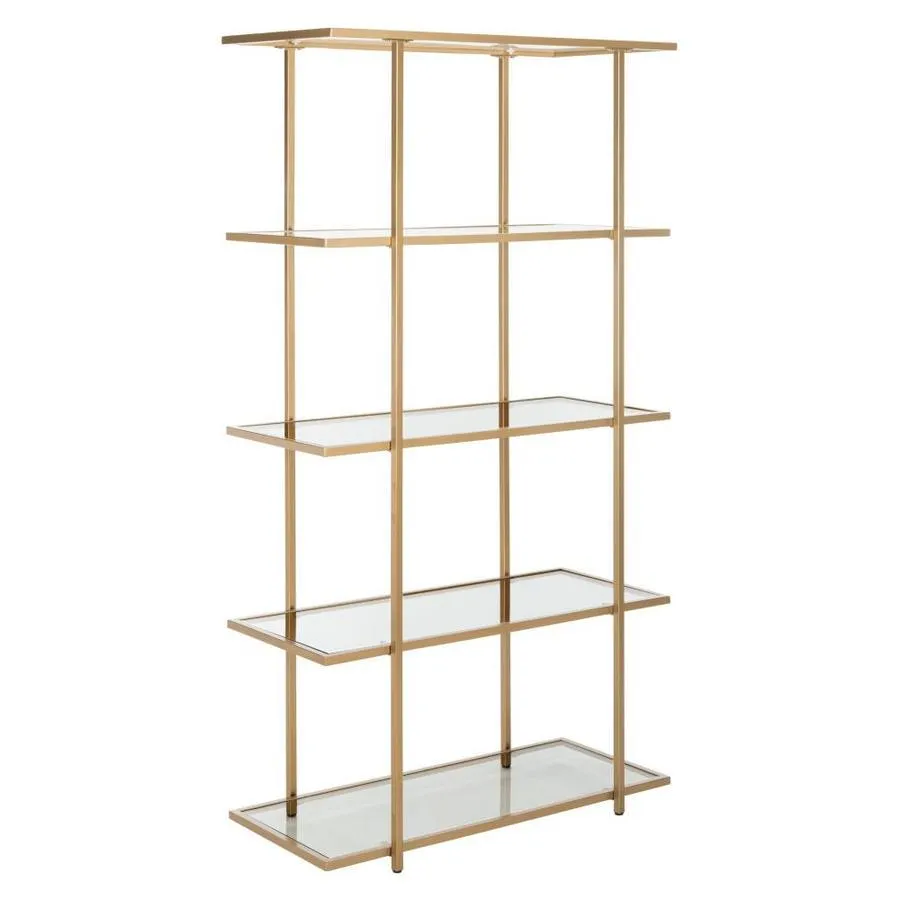 Safavieh Francis Gold/Clear Metal Etagere, photo 3 of 5