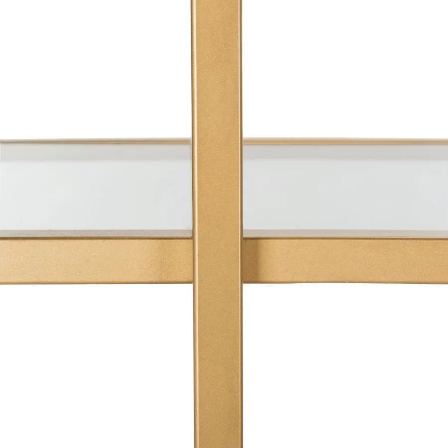Safavieh Francis Gold/Clear Metal Etagere, photo 2 of 5