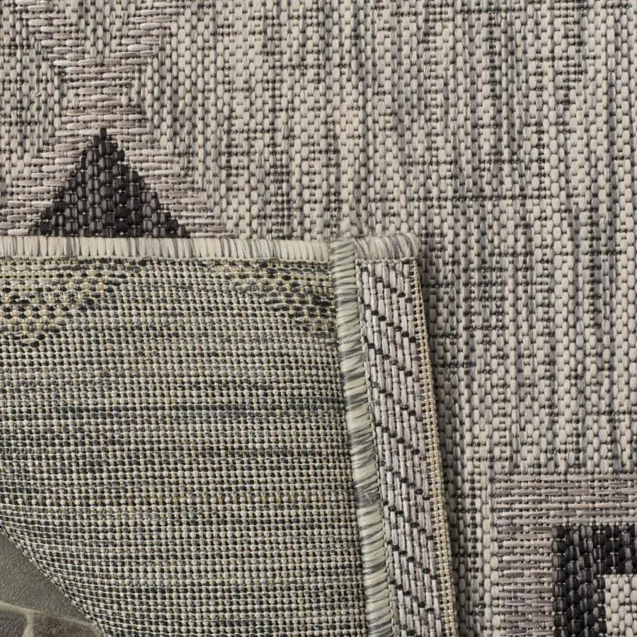 Safavieh Courtyard Tahoe 4 x 6 Gray/Black Indoor/Outdoor Geometric Coastal Area Rug, photo 3 of 5