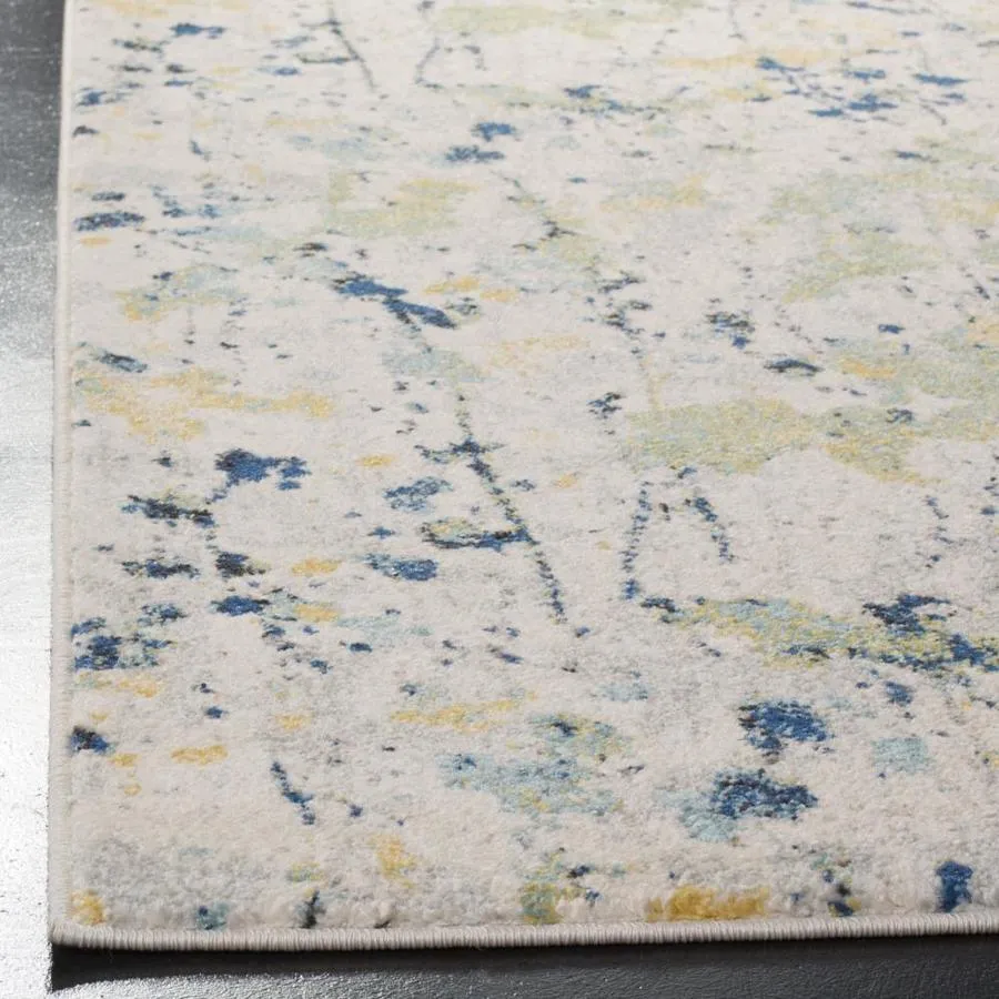Safavieh Evoke Dolance 2 x 7 Ivory/Yellow Indoor Abstract Bohemian/Eclectic Runner, photo 2 of 4