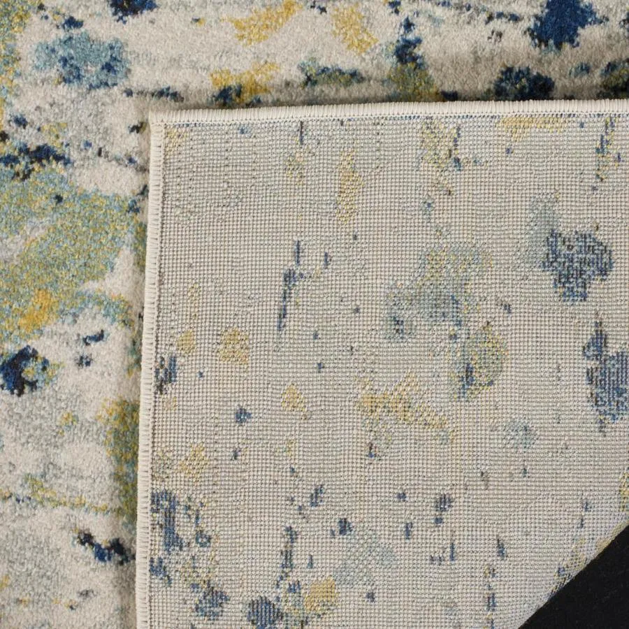 Safavieh Evoke Dolance 2 x 7 Ivory/Yellow Indoor Abstract Bohemian/Eclectic Runner, photo 3 of 4