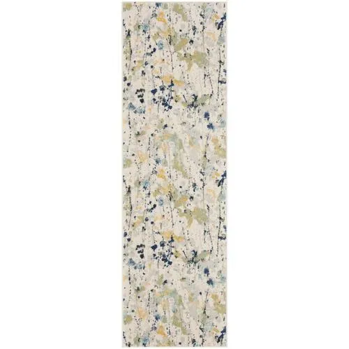 Safavieh Evoke Dolance 2 x 7 Ivory/Yellow Indoor Abstract Bohemian/Eclectic Runner, photo 4 of 4