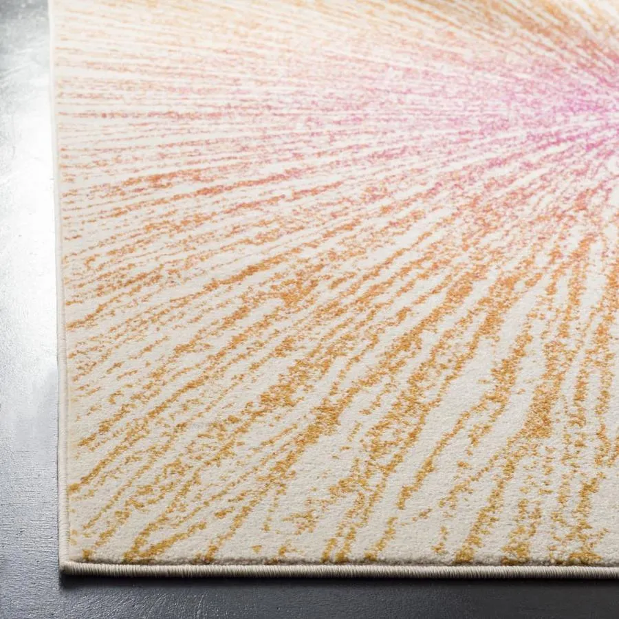 Safavieh Evoke Jude 2 x 11 Fuchsia/Cream Indoor Abstract Bohemian/Eclectic Runner, photo 2 of 4
