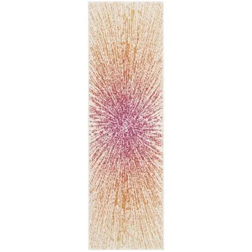 Safavieh Evoke Jude 2 x 11 Fuchsia/Cream Indoor Abstract Bohemian/Eclectic Runner, photo 4 of 4