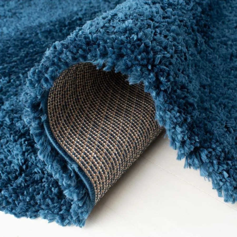 Safavieh Fontana Shag Clarisse 7 x 7 Blue Square Indoor Solid Area Rug, photo 4 of 6
