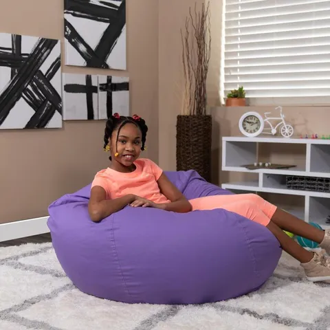 19-in Purple Upholstered Kids Accent Chair