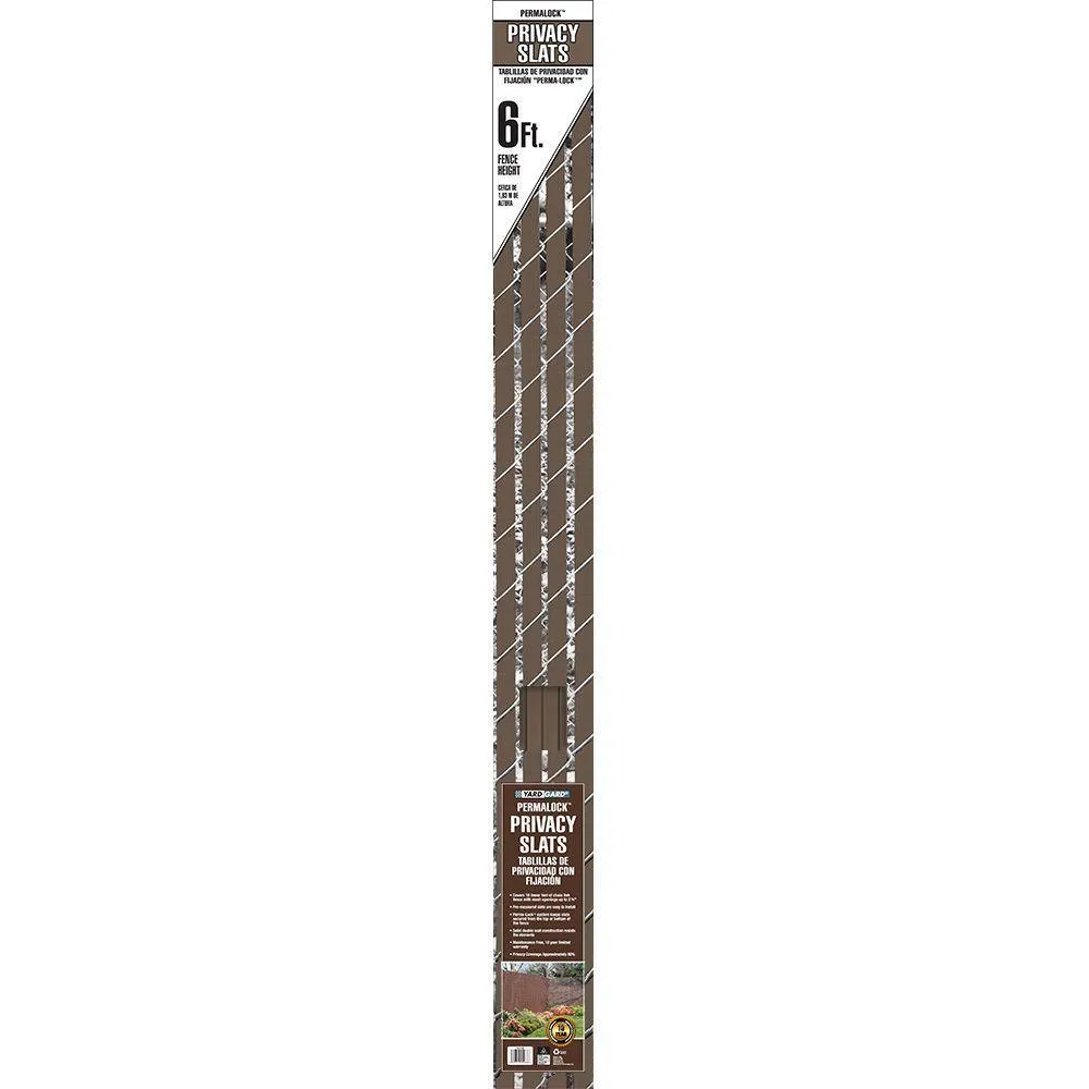 YARDGARD 6 ft. H x 10 ft. W Beige Perma-Lock Double Wall Vinyl Fence Privacy Slat, photo 11 of 11