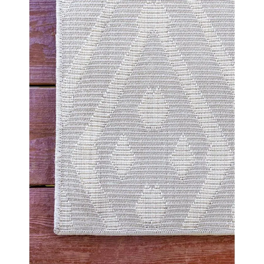 Unique Loom Ella Sabrina Soto Outdoor 2 x 6 Gray Indoor/Outdoor Geometric French Country Runner, photo 9 of 10