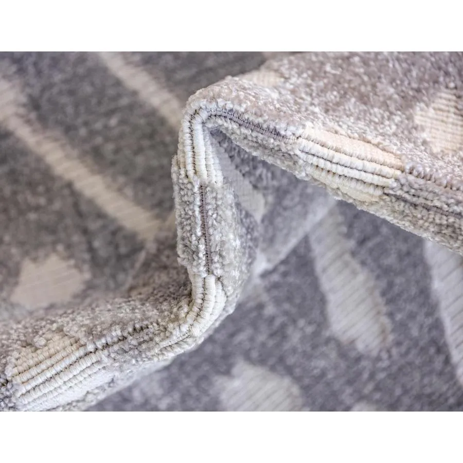 Unique Loom Ella Sabrina Soto Outdoor 2 x 6 Gray Indoor/Outdoor Geometric French Country Runner, photo 7 of 10