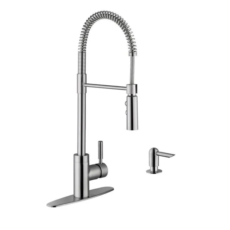 All-in-One Undermount 18-Gauge Stainless Steel 24 in. 0-Hole Single Bowl Bar Sink with Pull Down Faucet, photo 4 of 6