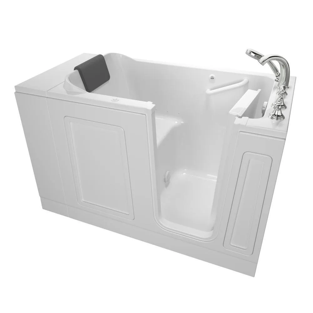 Acrylic Luxury 51 in. Walk-In Air Bath Bathtub in White, photo 15 of 16