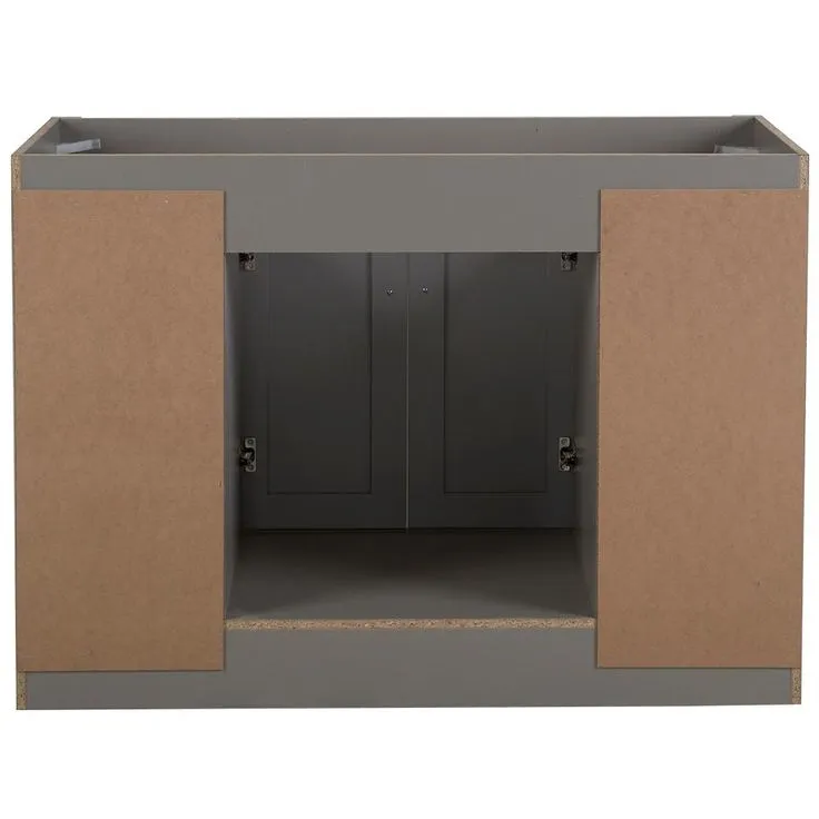 Westcourt 48 in. W x 21 in. D x 34 in. H Bath Vanity Cabinet Only in Sterling Gray, photo 2 of 17