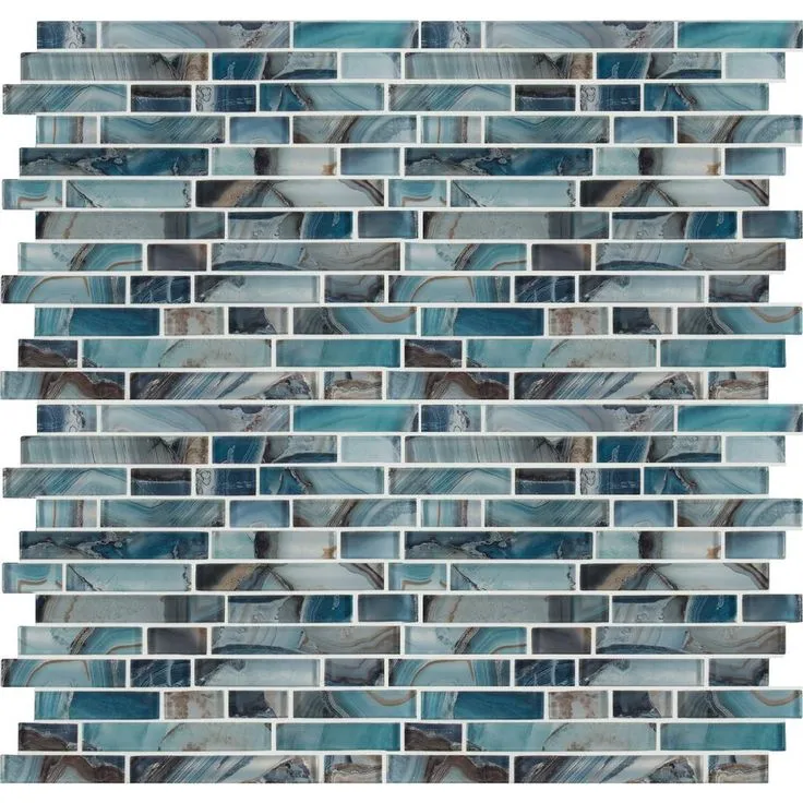 MSI Night Sky Interlocking 11.81 in. x 11.81 in. x 8mm Glass Mesh-Mounted Mosaic Tile (9.7 sq. ft. / case), photo 2 of 11