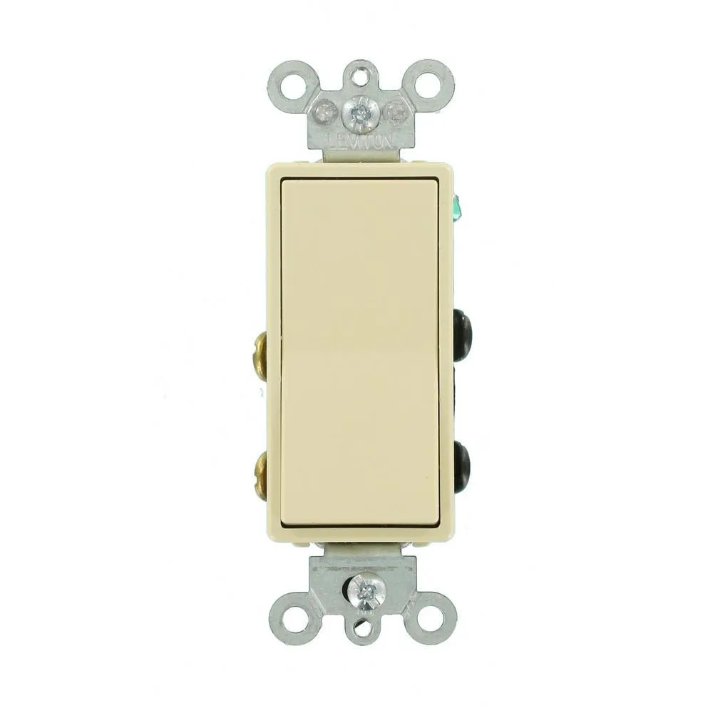 15 Amp Decora Residential Grade 4-Way Lighted Rocker Switch, White, photo 5 of 6