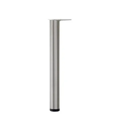 40-1/8 in. Satin Chrome Metal Round Adjustable Table Leg