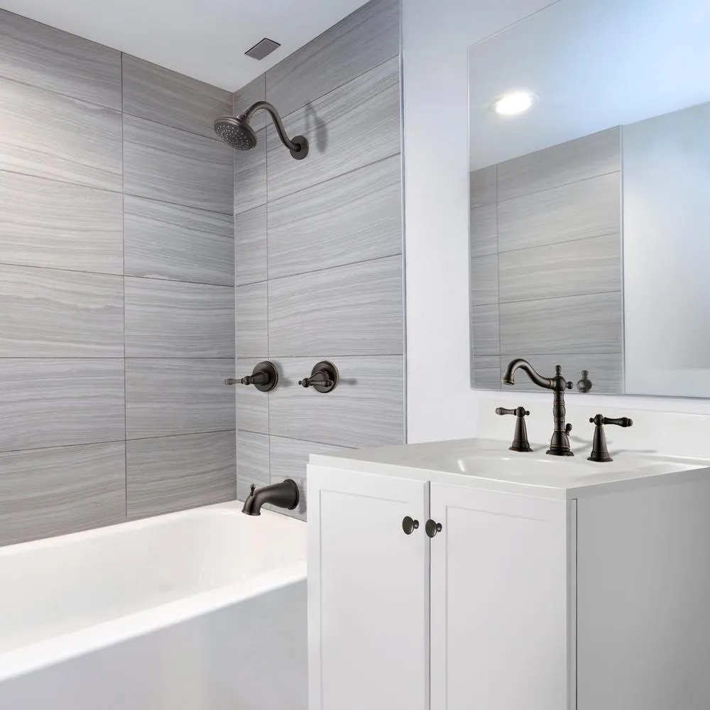 Oakmont 2-Handle 1-Spray Tub and Shower Faucet in Oil Rubbed Bronze (Valve Included), photo 6 of 16