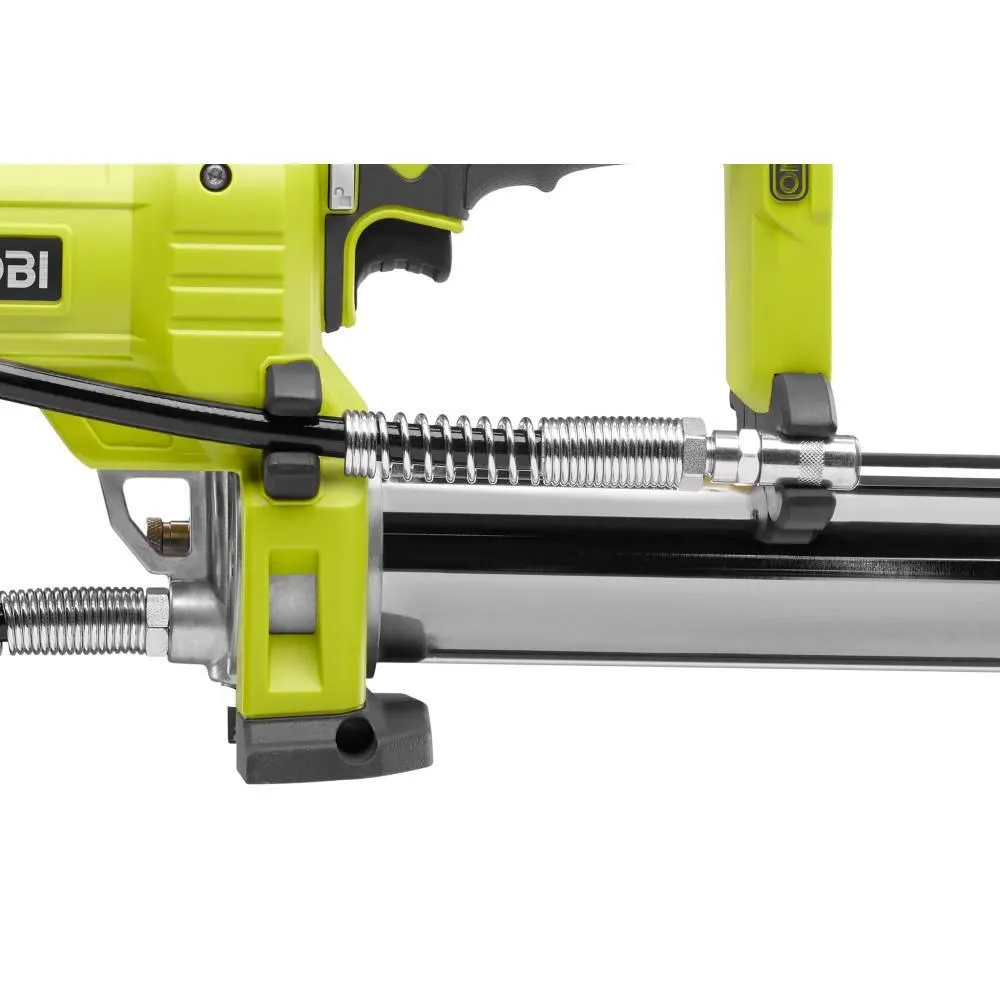 RYOBI 18-Volt ONE+ Grease Gun Kit with (1) 2.0 Ah Lithium-Ion Battery and Dual Chemistry Charger, photo 5 of 14