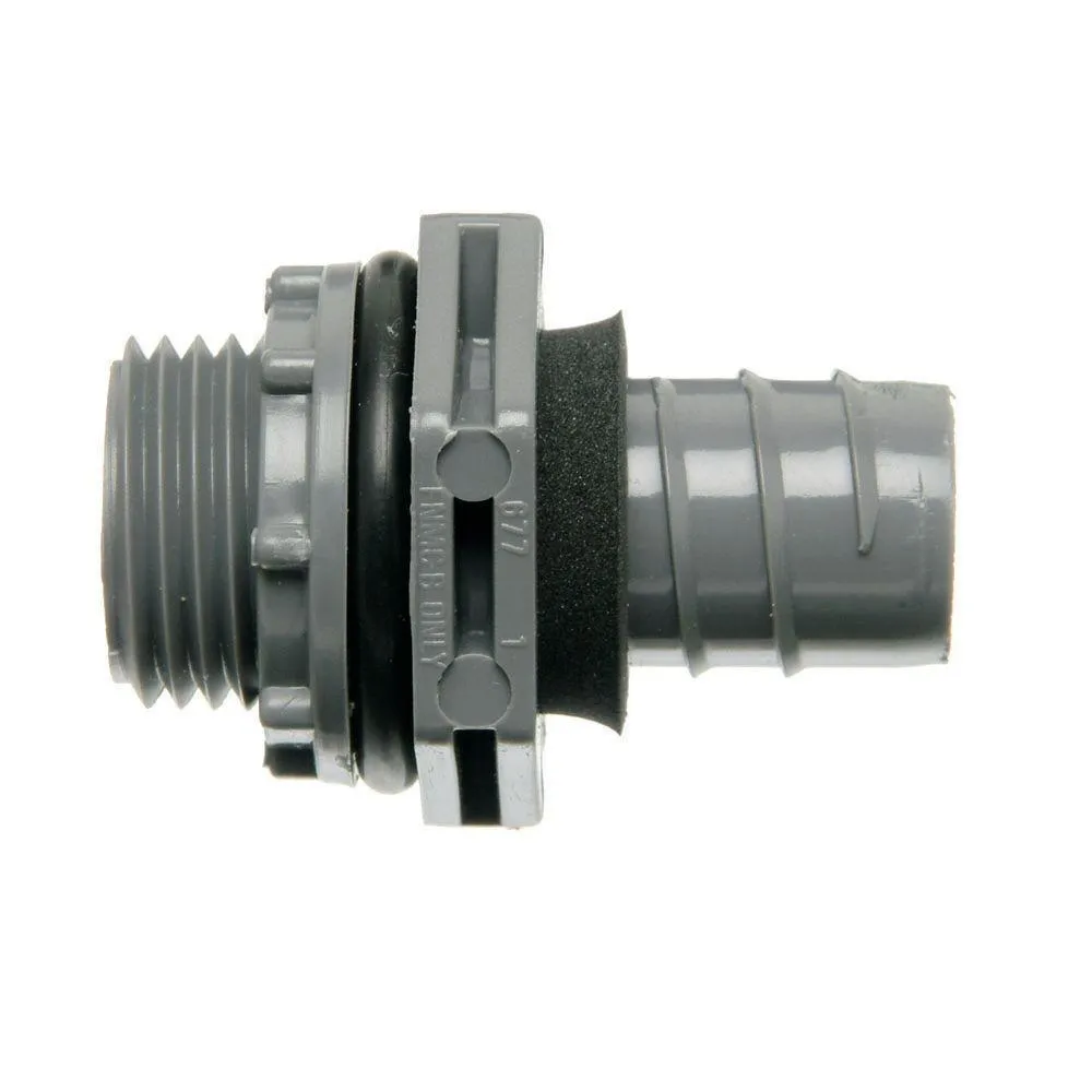 1/2 in. Straight Non-Metallic Liquid Tight 1-Piece PVC Fitting (Case of 30), photo 2 of 3