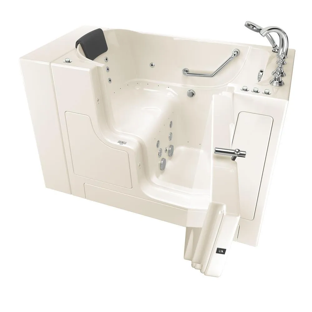 Gelcoat Premium 52 in. Right Hand Walk-In Whirlpool and Air Bathtub in White, photo 14 of 16
