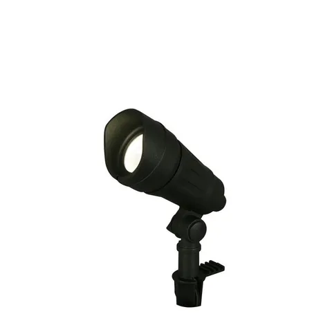 9.8-Watt Millennium Black Adjustable Light Color Outdoor Integrated LED Landscape Spot Light