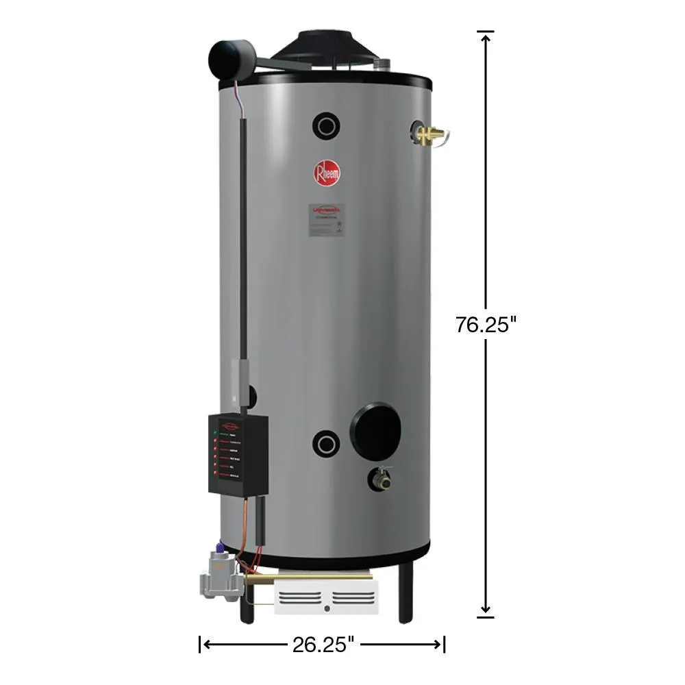 Universal Heavy Duty 91 Gal. 199.9K BTU Commercial Natural Gas Tank Water Heater, photo 2 of 24