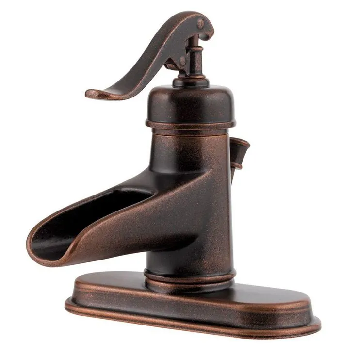 SINKOLOGY Freud Undermount 19 in. All-In-One Bathroom Sink with Pfister Centerset Bronze Faucet and Drain, photo 5 of 8