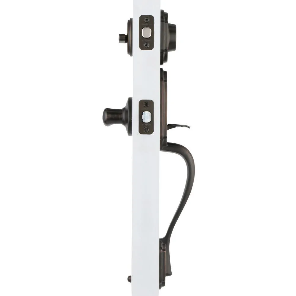 Arlington Venetian Bronze Single Cylinder Door Handleset with Tustin Door Lever Featuring SmartKey Security, photo 5 of 9