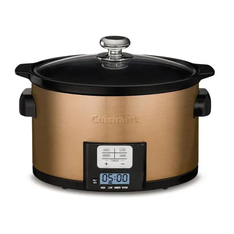 3.5 Qt. Brushed Stainless Programmable Slow Cooker
