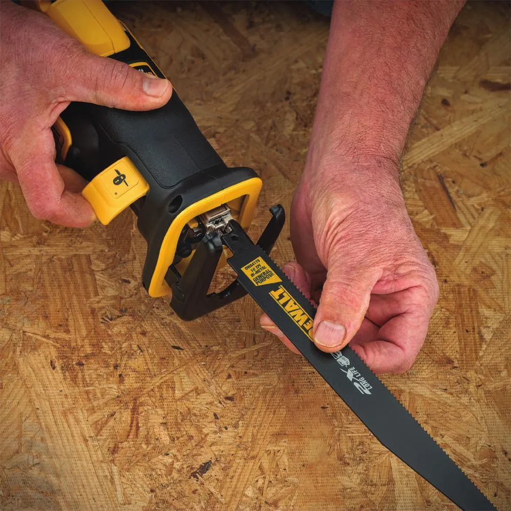 20-Volt MAX XR Lithium-Ion Cordless Brushless Compact Reciprocating Saw Kit with Battery 5Ah, Charger and Contractor Bag, photo 11 of 19