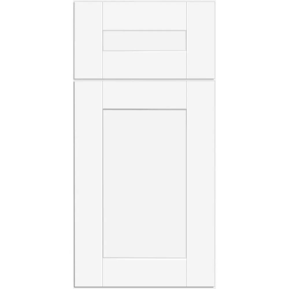 Vesper White Shaker Assembled Plywood 36 in. x 34.5 in. x 24 in. Sink Base Kitchen Cabinet with Soft Close, photo 3 of 10