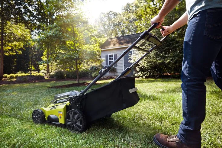 RYOBI 20 in. 40-Volt Brushless Lithium-Ion Cordless Battery Walk Behind Push Lawn Mower 6.0 Ah Battery/Charger Included, photo 2 of 8