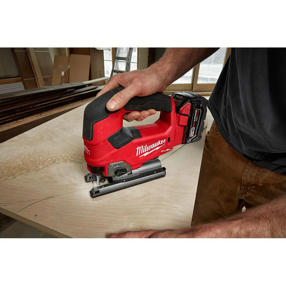 M18 FUEL 18-Volt Lithium-Ion Brushless Cordless Jig Saw Kit With (1) 5.0Ah Battery, Charger and Case, photo 7 of 14