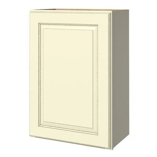 allen + roth Annscroft 21-in W x 36.125-in H x 12-in D Hazelnut Maple Door Wall Semi-Custom Cabinet, photo 3 of 8