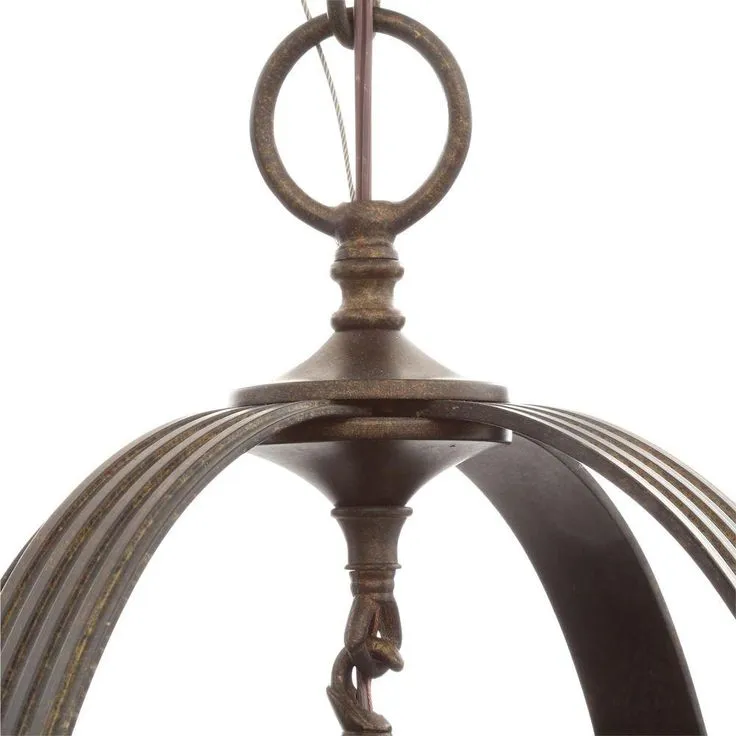 Chatham Collection 12-Light French Bronze Outdoor Hanging Mount Country Influence Foyer Lantern, photo 3 of 9