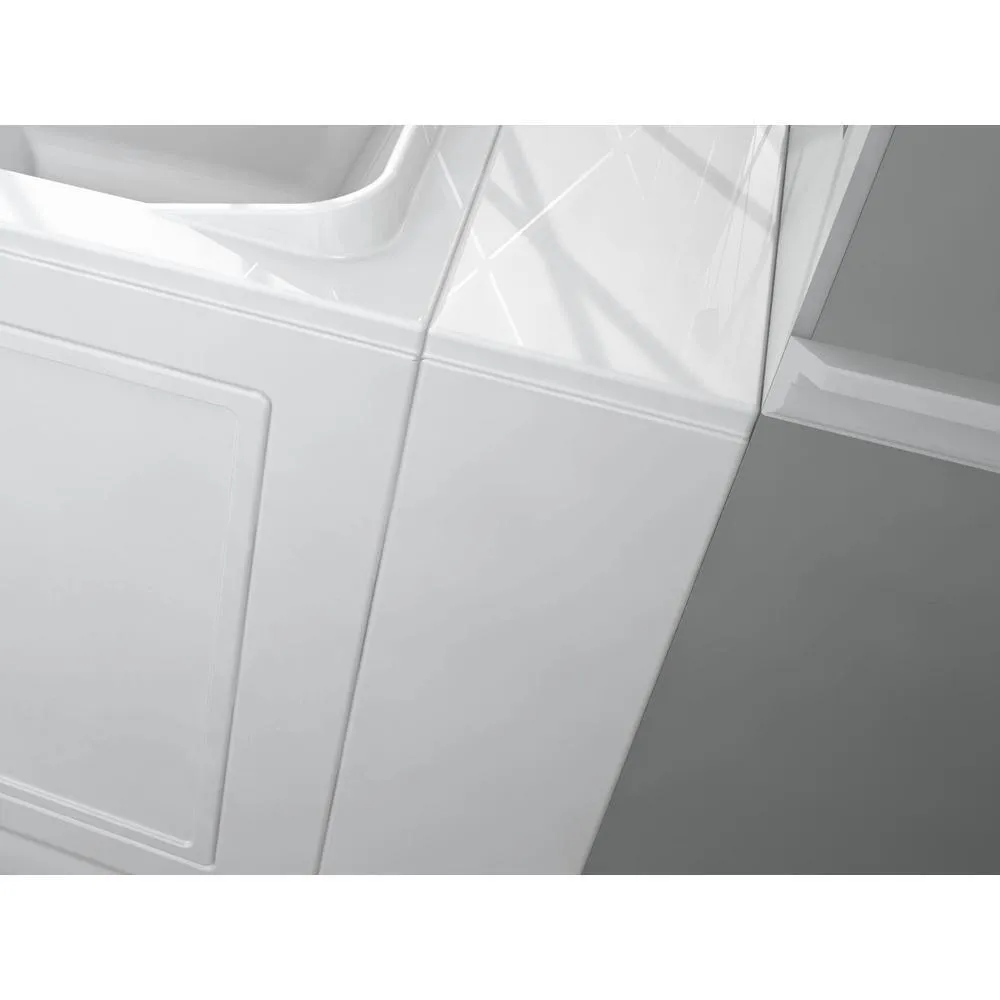Gelcoat Premium 52 in. Right Hand Walk-In Whirlpool and Air Bathtub in White, photo 9 of 16