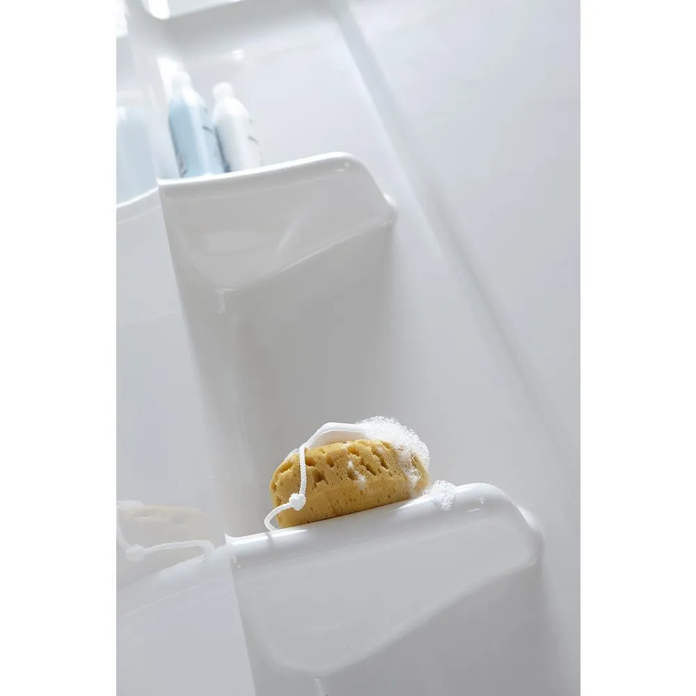 Ensemble Alcove 60 in. x 30 in. x 55 in. Fixed 3-Piece Direct-to-Stud Tub Surround in White, photo 6 of 9