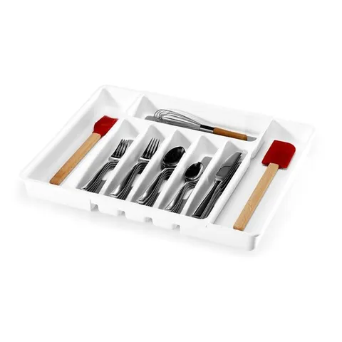 15.02 × 12.88 in Plastic Cutlery Insert Drawer Organizer