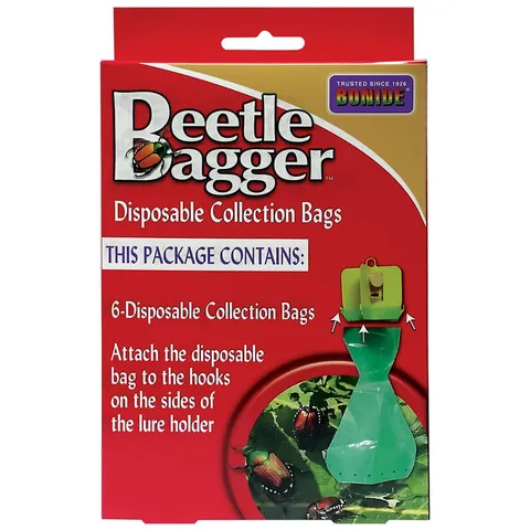 Beetle Bagger Disposable Collection Bags – 6-Pack Replacement Bags for Japanese Beetle Trap