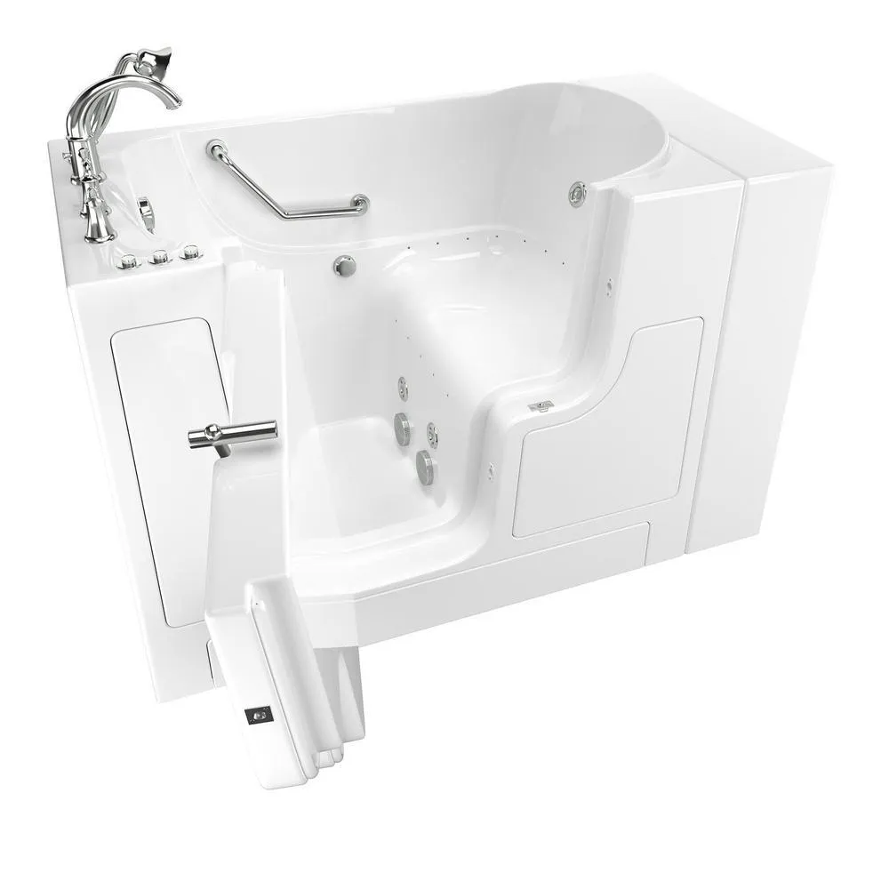 Gelcoat Value Series 51 in. Right Hand Walk-In Whirlpool and Air Bathtub with Outward Opening Door in White, photo 15 of 15