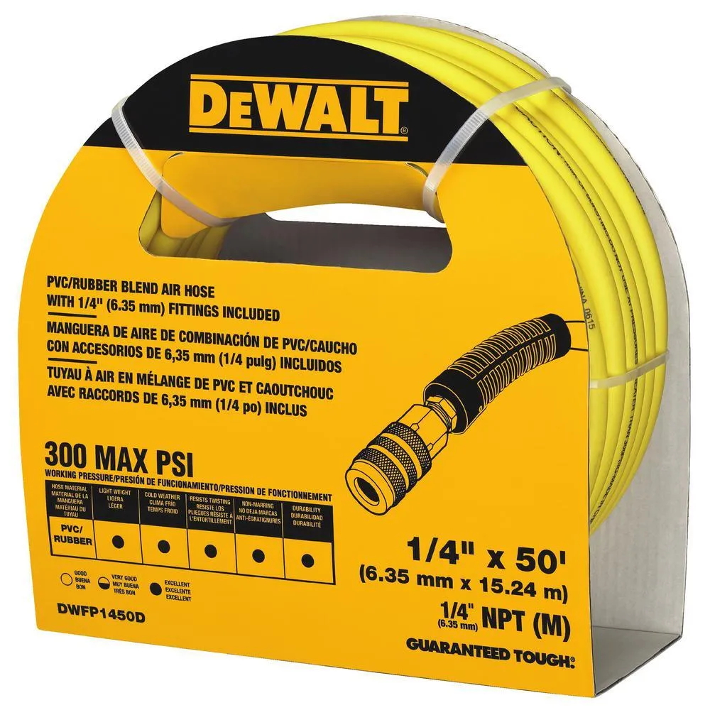 DEWALT 18-Gauge Pneumatic 2 in. Brad Nailer Kit with Bonus 50 ft. x 1/4 in. Air Hose, photo 9 of 9