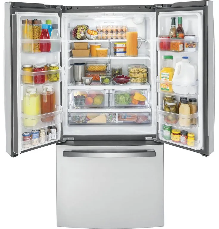 GE 18.6 cu. ft. French Door Refrigerator in Stainless Steel, Counter Depth, photo 7 of 8