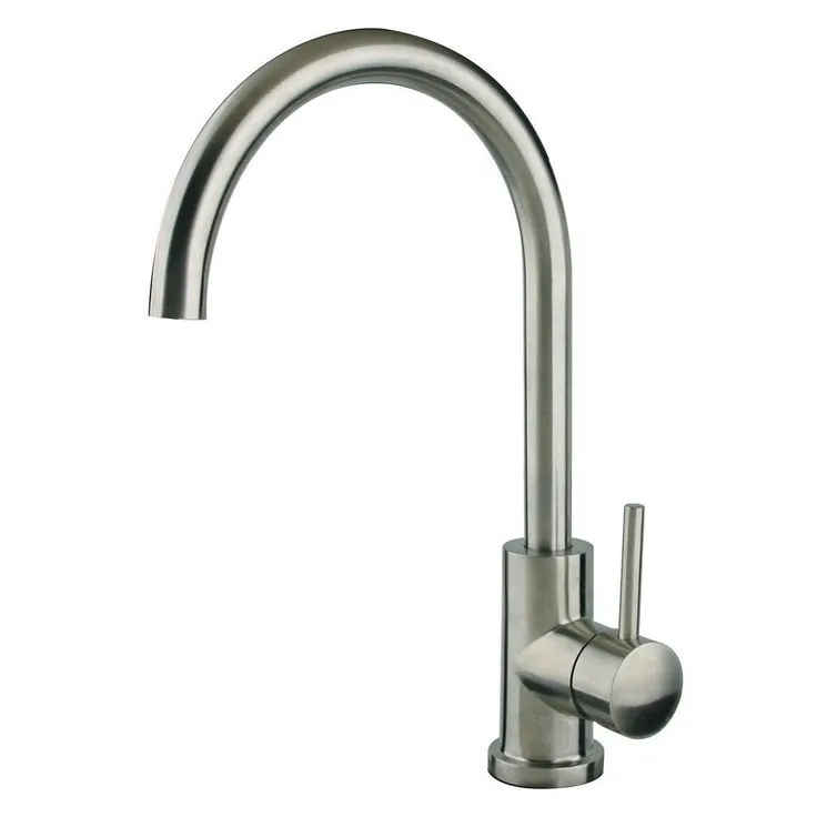 Undermount Stainless Steel 15 in. 16-Gauge Bar Sink in Brushed Stainless with Gooseneck Kitchen Faucet, photo 4 of 6