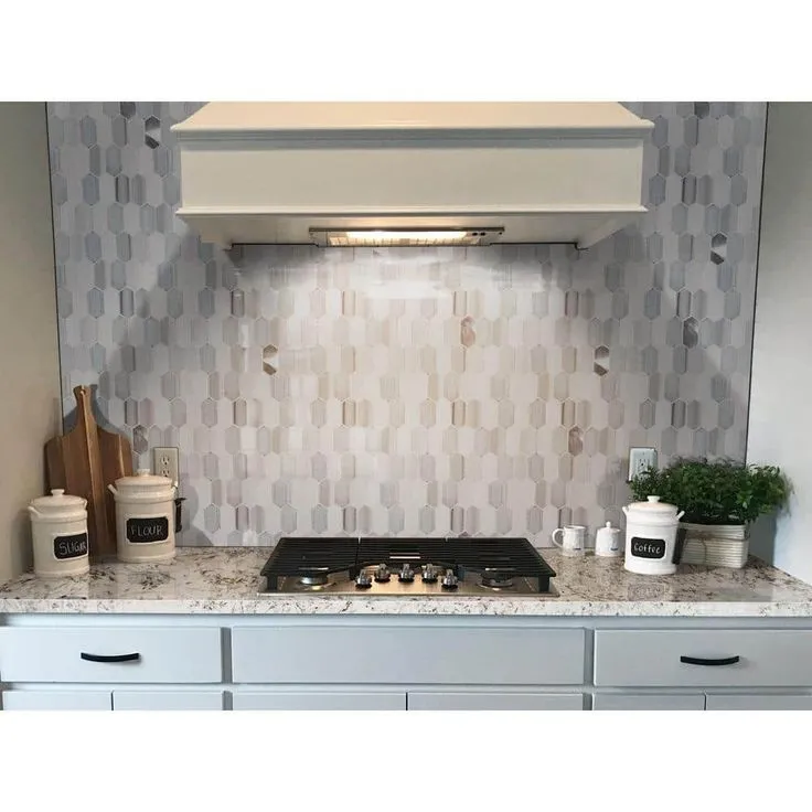 MSI Harlow Picket 11.5 in. x 12.4 in. x 8 mm Textured Multi-Surface Mesh-Mounted Mosaic Tile (9.90 sq. ft. / case), photo 3 of 8