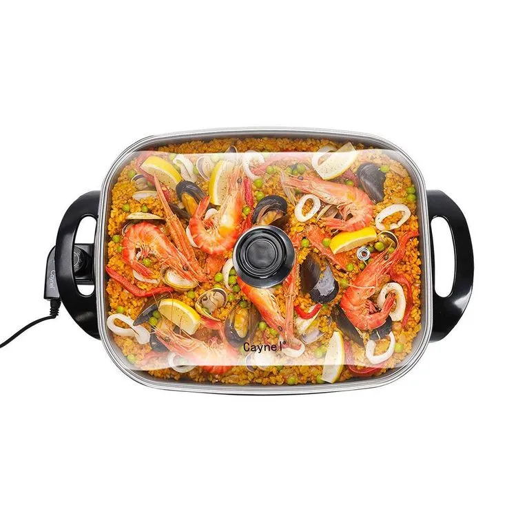 16 in. x 12 in. x 3.15 in. 8 Qt Copper Professional Non-Stick Copper Electric Skillet Jumbo, photo 6 of 6