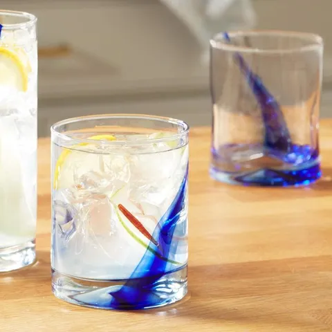Blue Ribbon Impressions 8-Piece Rocks Glass Set