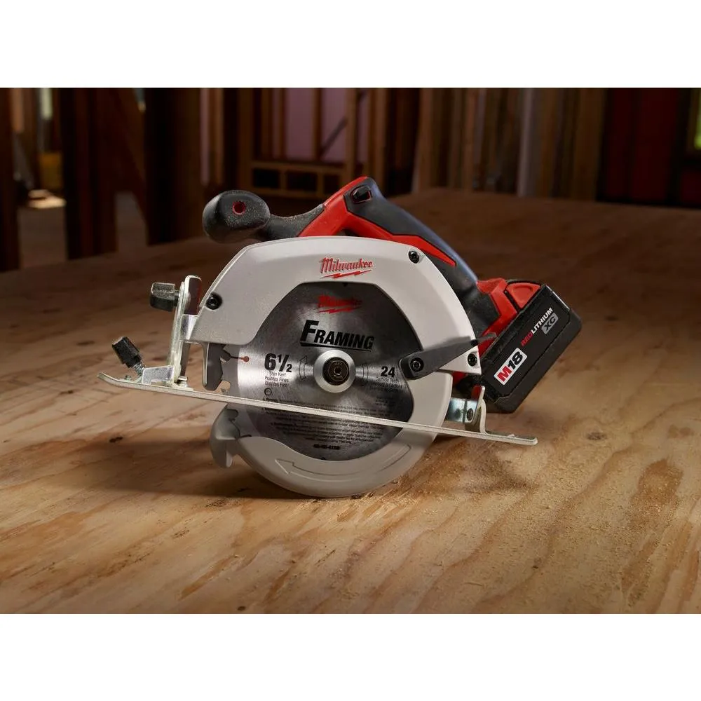 M18 18-Volt Lithium-Ion Cordless 6-1/2 in. Circular Saw W/ M18 Starter Kit (1) 5.0Ah Battery & Charger, photo 11 of 13