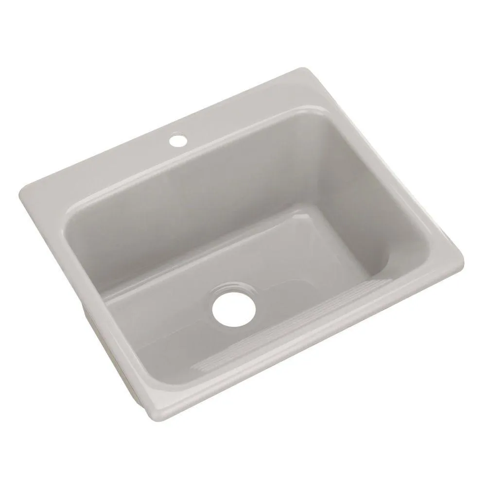 Kensington Drop-In Acrylic 25 in. 1-Hole Single Bowl Utility Sink in White, photo 10 of 17