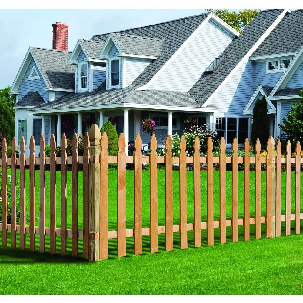 5/8 in. x 3-1/2 in. x 3-1/2 ft. Western Red Cedar French Gothic Fence Picket (27-Pack), photo 4 of 5