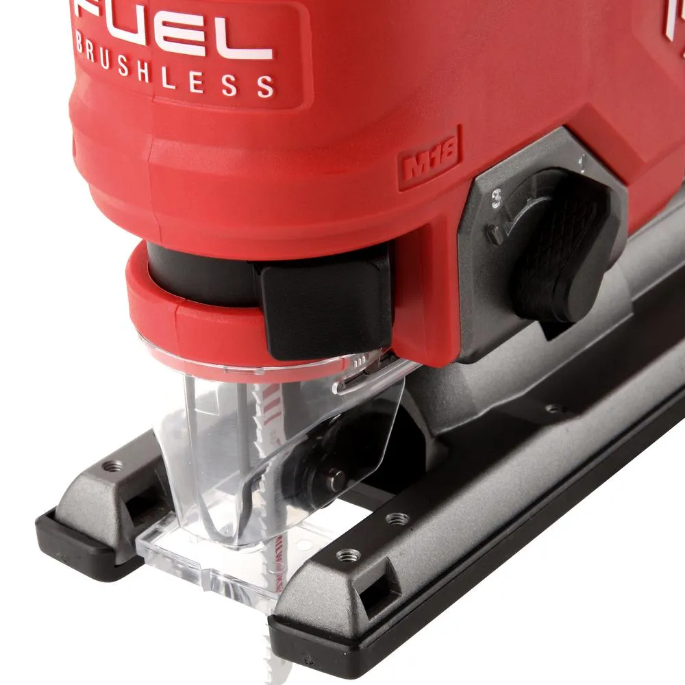 M18 FUEL 18-Volt Lithium-Ion Brushless Cordless Jig Saw Kit With (1) 5.0Ah Battery, Charger and Case, photo 3 of 14