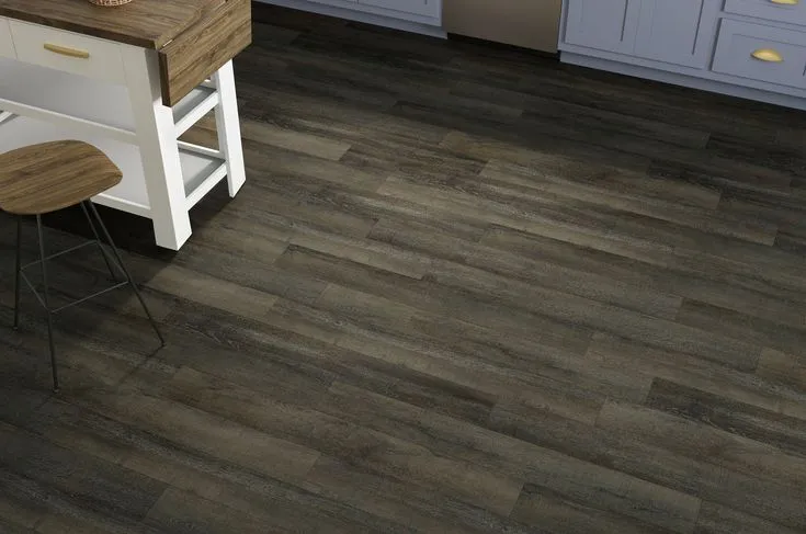 Style Selections Coir Oak 6-mil x 6-in W x 48-in L Water Resistant Interlocking Luxury Vinyl Plank Flooring, photo 2 of 8